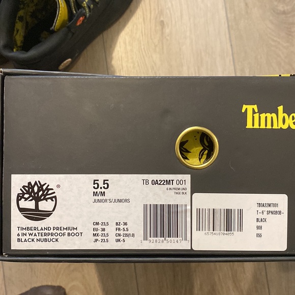 Timberland Premium 6’’ waterproof boot - SpongeBob - M5.5/W 7-7.5 - Picture 5 of 5